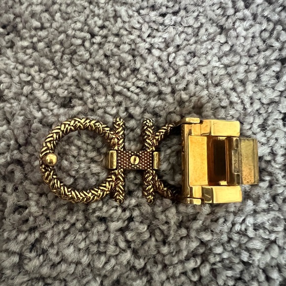 Women’s Salvatore Ferragamo Black With Gold Hardware Belt - Picture 5 of 7